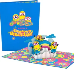 Lovepop Birthday|Kids|Minions Groovy Birthday Pop-Up Card