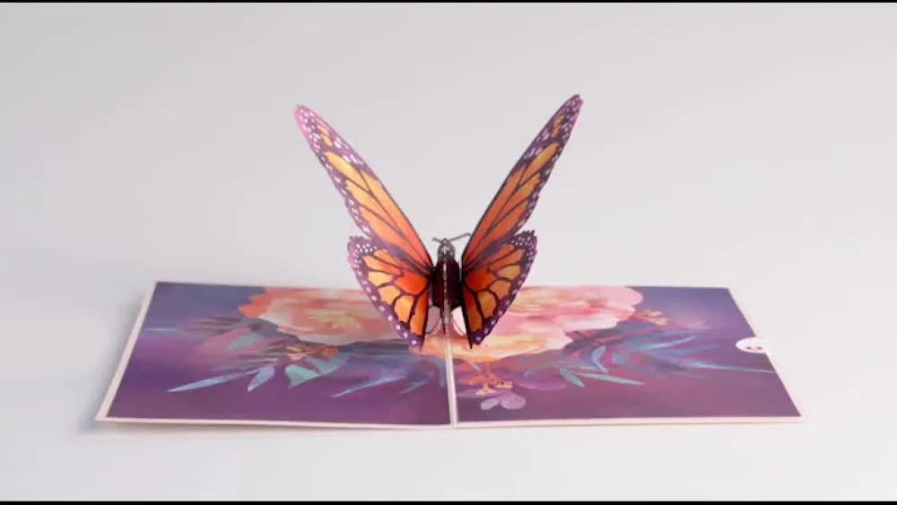 Lovepop Greeting Cards|Birthday|Monarch Butterfly Pop-Up Card