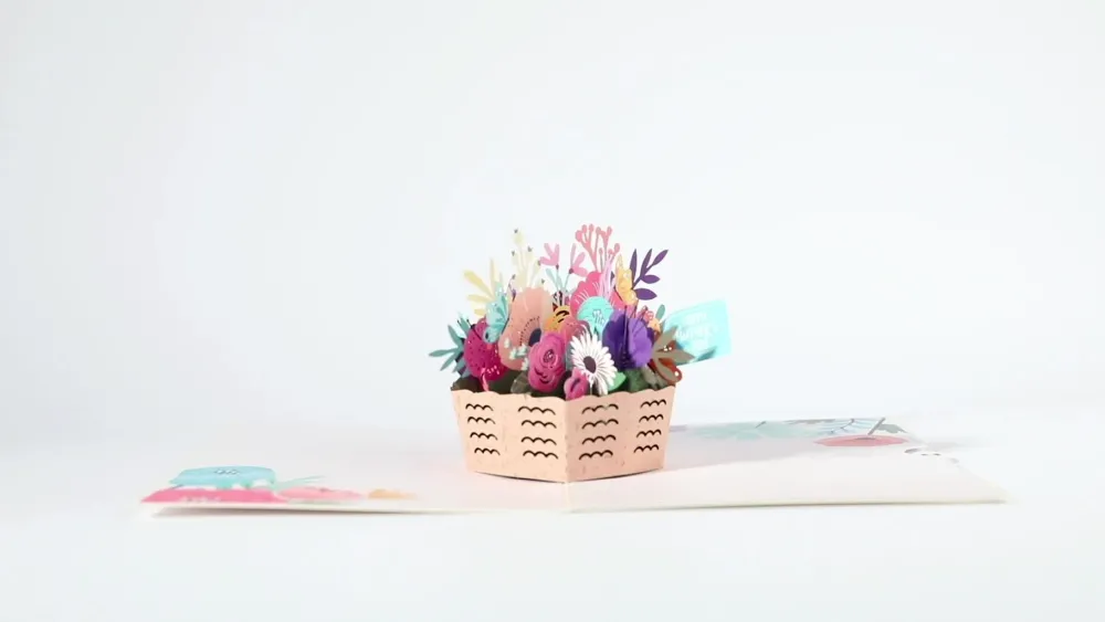 Lovepop Greeting Cards|Mother'S Day 5/11|Mother's Day Basket Pop-Up Card