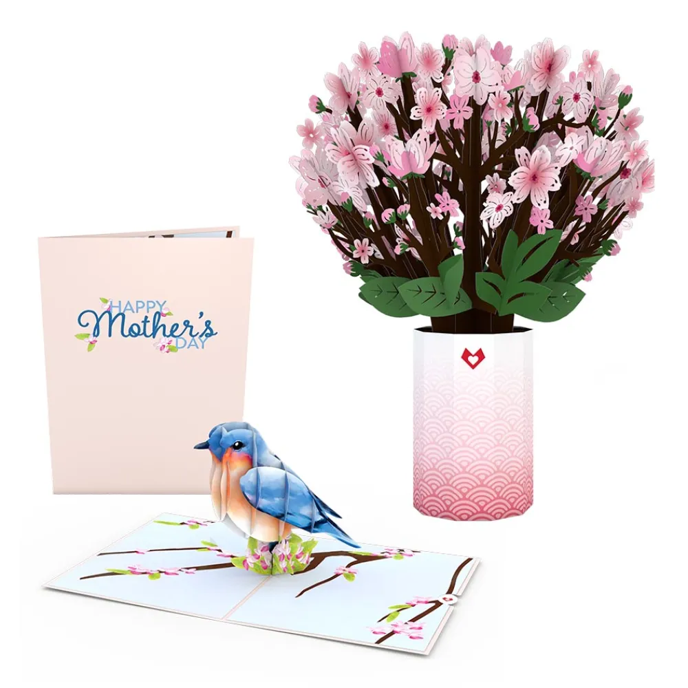 Lovepop Card & Gift Bundles|Mother'S Day 5/11|Mother’s Day Bluebird Cherry Blossom Bundle