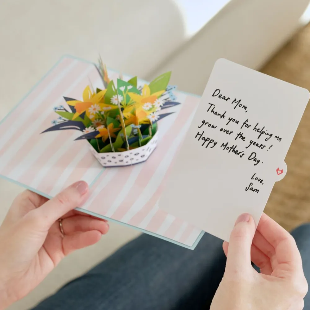 Lovepop Greeting Cards|Mother'S Day 5/11|Mother's Day Daffodil Basket Pop-Up Card