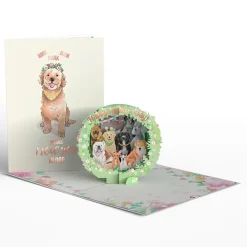 Lovepop Pop-Up Bouquets|Card & Gift Bundles|Mother's Day Dog Mom Pop-Up Card & Bouquet Bundle
