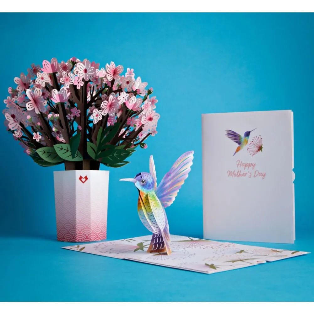 Lovepop Pop-Up Bouquets|Card & Gift Bundles|Mother's Day Hummingbird Bundle