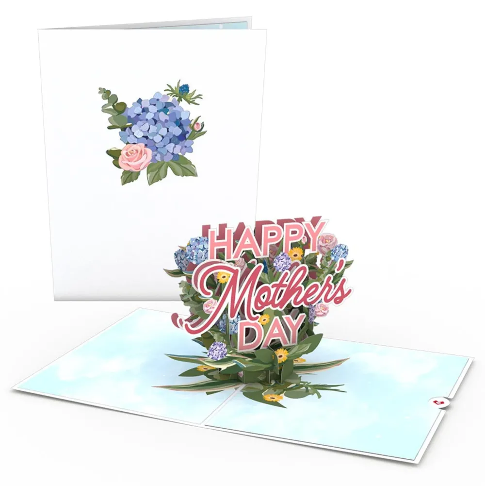 Lovepop Pop-Up Bouquets|Card & Gift Bundles|Mother's Day Hydrangea Bundle