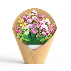 Lovepop Pop-Up Bouquets|Card & Gift Bundles|Mother's Day Orchid Pop-Up Card & Bouquet Bundle