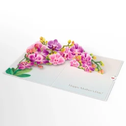 Lovepop Pop-Up Bouquets|Card & Gift Bundles|Mother's Day Orchid Pop-Up Card & Bouquet Bundle
