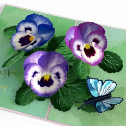 Lovepop Greeting Cards|Mother'S Day 5/11|Mother’s Day Pansies Pop-Up Card