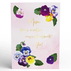 Lovepop Greeting Cards|Mother'S Day 5/11|Mother’s Day Pansies Pop-Up Card