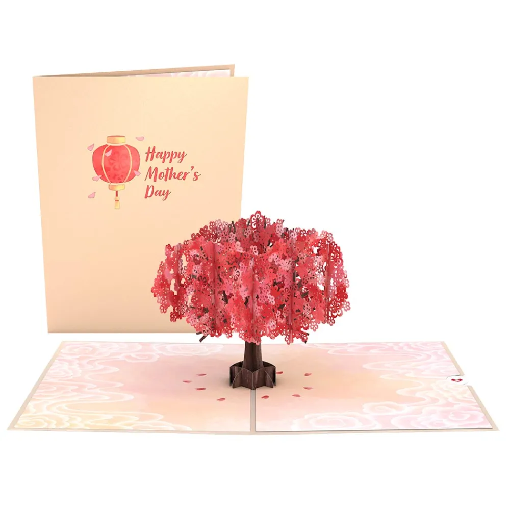 Lovepop Greeting Cards|Mother'S Day 5/11|Mother's Day Red Sakura Pop-Up Card