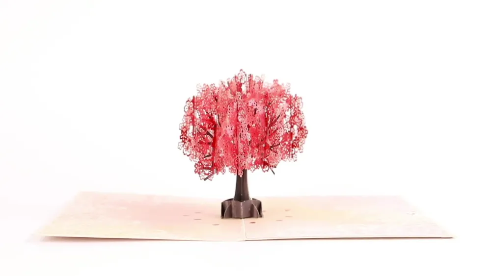 Lovepop Greeting Cards|Mother'S Day 5/11|Mother's Day Red Sakura Pop-Up Card