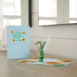 Lovepop Greeting Cards|Mother'S Day 5/11|Mother's Day Sunflower Hummingbird Pop-Up Card