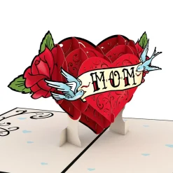 Lovepop Greeting Cards|Mother'S Day 5/11|Mother's Day Tattoo Heart Pop-Up Card