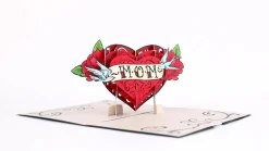 Lovepop Greeting Cards|Mother'S Day 5/11|Mother's Day Tattoo Heart Pop-Up Card