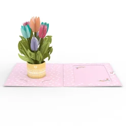 Lovepop Pop-Up Bouquets|Mother'S Day 5/11|Mother's Day Tulips Card with Mini Bouquet