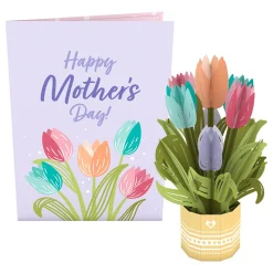 Lovepop Pop-Up Bouquets|Mother'S Day 5/11|Mother's Day Tulips Card with Mini Bouquet