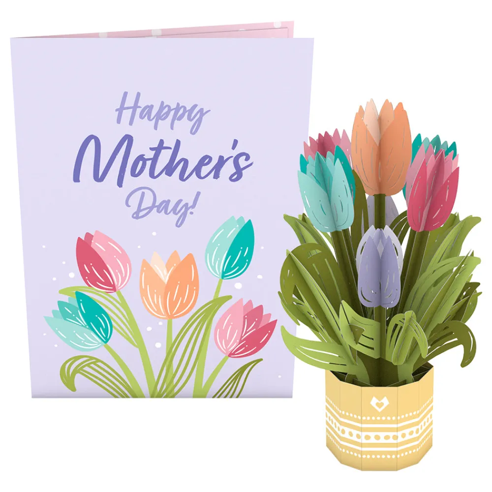 Lovepop Pop-Up Bouquets|Mother'S Day 5/11|Mother's Day Tulips Card with Mini Bouquet