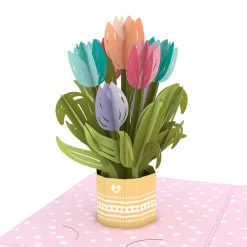 Lovepop Pop-Up Bouquets|Mother'S Day 5/11|Mother's Day Tulips Card with Mini Bouquet