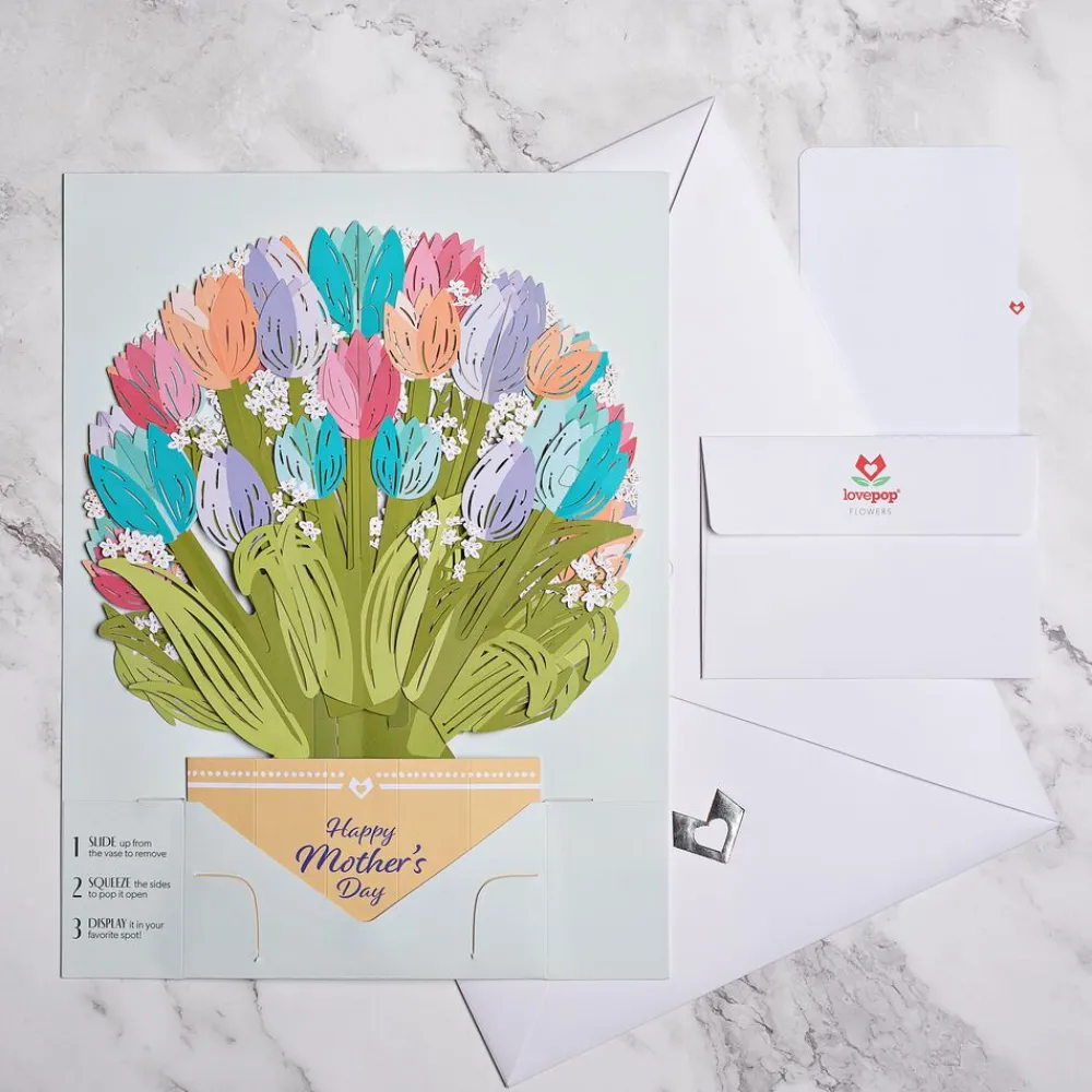 Lovepop Pop-Up Bouquets|Mother'S Day 5/11|Mother’s Day Tulips Grand Bouquet