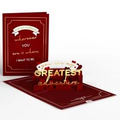 Lovepop Greeting Cards|Anniversary|My Husband, My Greatest Adventure Pop-Up Card