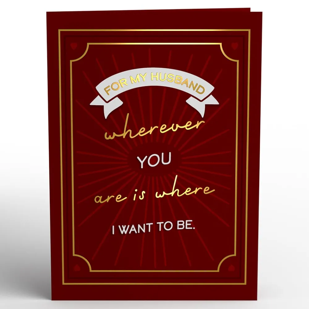 Lovepop Greeting Cards|Anniversary|My Husband, My Greatest Adventure Pop-Up Card