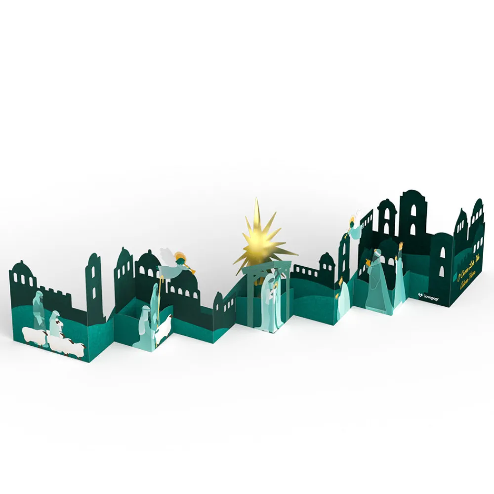 Lovepop Decor|Religious|Nativity Scene Loooooong Card™ (Expands to 2 feet)