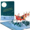 Lovepop Greeting Cards|Christmas 12/25|Night Sky Santa Sleigh Pop-Up Card