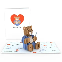 Lovepop Thank You|Nurse Bear Pop-Up Card