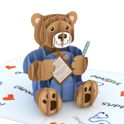Lovepop Thank You|Nurse Bear Pop-Up Card