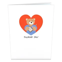 Lovepop Thank You|Nurse Bear Pop-Up Card