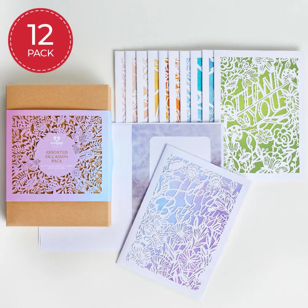 Lovepop Value Packs|Notecards|Occasion Pack (Assorted 12-Pack): Moments™ Card