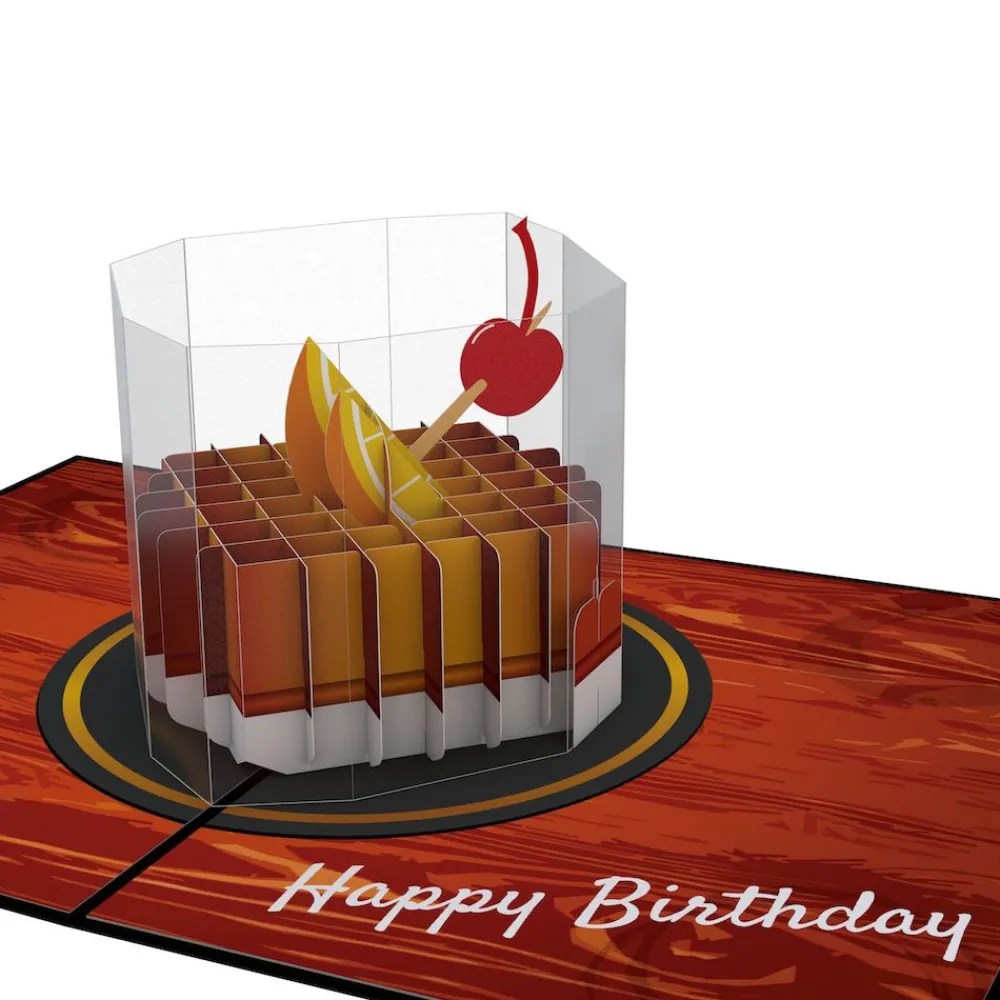 Lovepop Birthday|Old Fashioned Birthday Pop-Up Card and Sentiment Set for Any Man