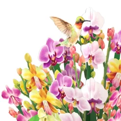 Lovepop Pop-Up Bouquets|Mom|Orchid Birthday Bouquet and Sentiment Set for Mom