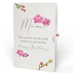Lovepop Pop-Up Bouquets|Mom|Orchid Birthday Bouquet and Sentiment Set for Mom