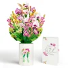 Lovepop Pop-Up Bouquets|Orchid 60th Birthday Bouquet and Sentiment Set