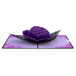 Lovepop Greeting Cards|Halloween 10/31|Ornate Purple Rose Bloom Pop-Up Card