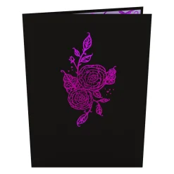 Lovepop Greeting Cards|Halloween 10/31|Ornate Purple Rose Bloom Pop-Up Card