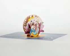 Lovepop Greeting Cards|Religious|Painted Celestial Nativity Pop-Up Card