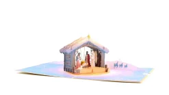 Lovepop Greeting Cards|Religious|Painted Nativity Pop-Up Card