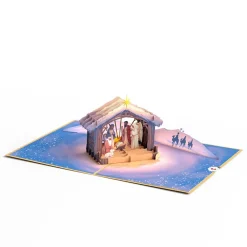 Lovepop Greeting Cards|Religious|Painted Nativity Pop-Up Card