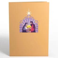 Lovepop Greeting Cards|Religious|Painted Nativity Pop-Up Card