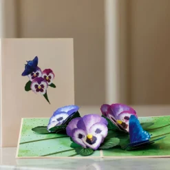 Lovepop Greeting Cards|Birthday|Pansies Pop-Up Card