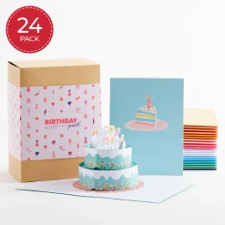 Lovepop Value Packs|Birthday|Paperpop Birthday Box Set (Assorted 24-Pack): Paperpop® Card