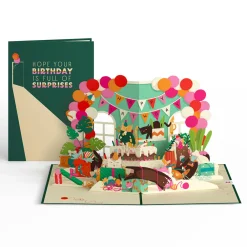 Lovepop Greeting Cards|Birthday|Party Cats Birthday Pop-Up Card