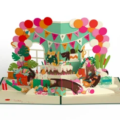 Lovepop Greeting Cards|Birthday|Party Cats Birthday Pop-Up Card