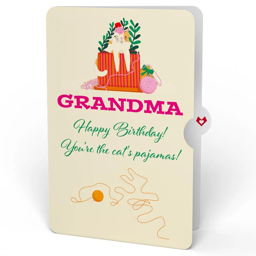 Lovepop Birthday|Party Cats Birthday Pop-Up Card and Sentiment Set for Grandma