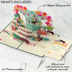 Lovepop Birthday|Mom|Party Cats Birthday Pop-Up Card and Sentiment Set for Mom
