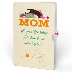 Lovepop Birthday|Mom|Party Cats Birthday Pop-Up Card and Sentiment Set for Mom