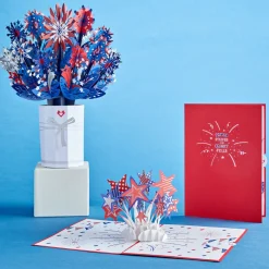 Lovepop Pop-Up Bouquets|Card & Gift Bundles|Patriotic Bundle