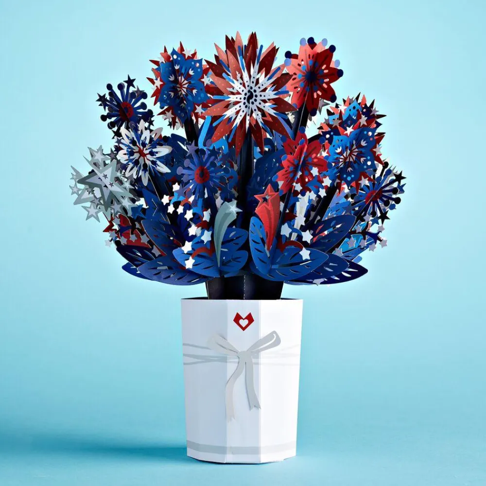 Lovepop Pop-Up Bouquets|Card & Gift Bundles|Patriotic Bundle