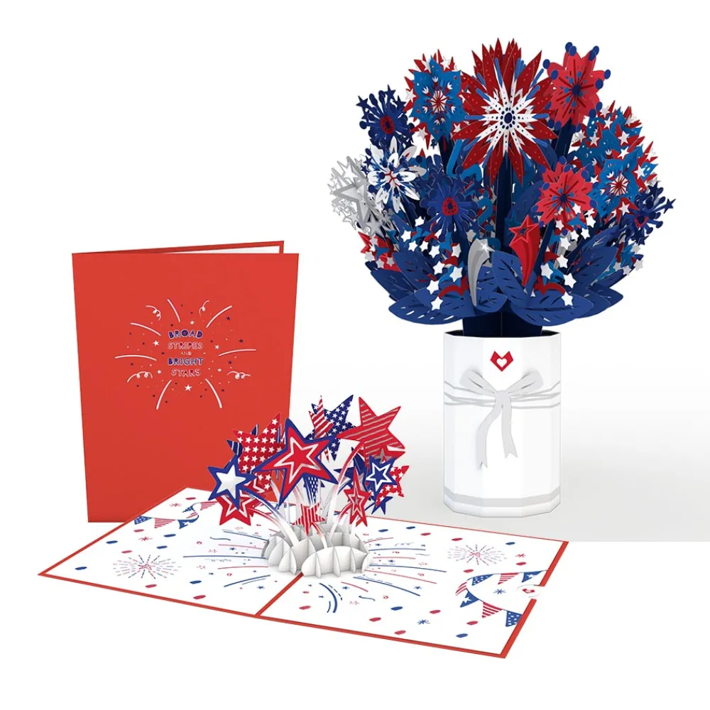 Lovepop Pop-Up Bouquets|Card & Gift Bundles|Patriotic Bundle